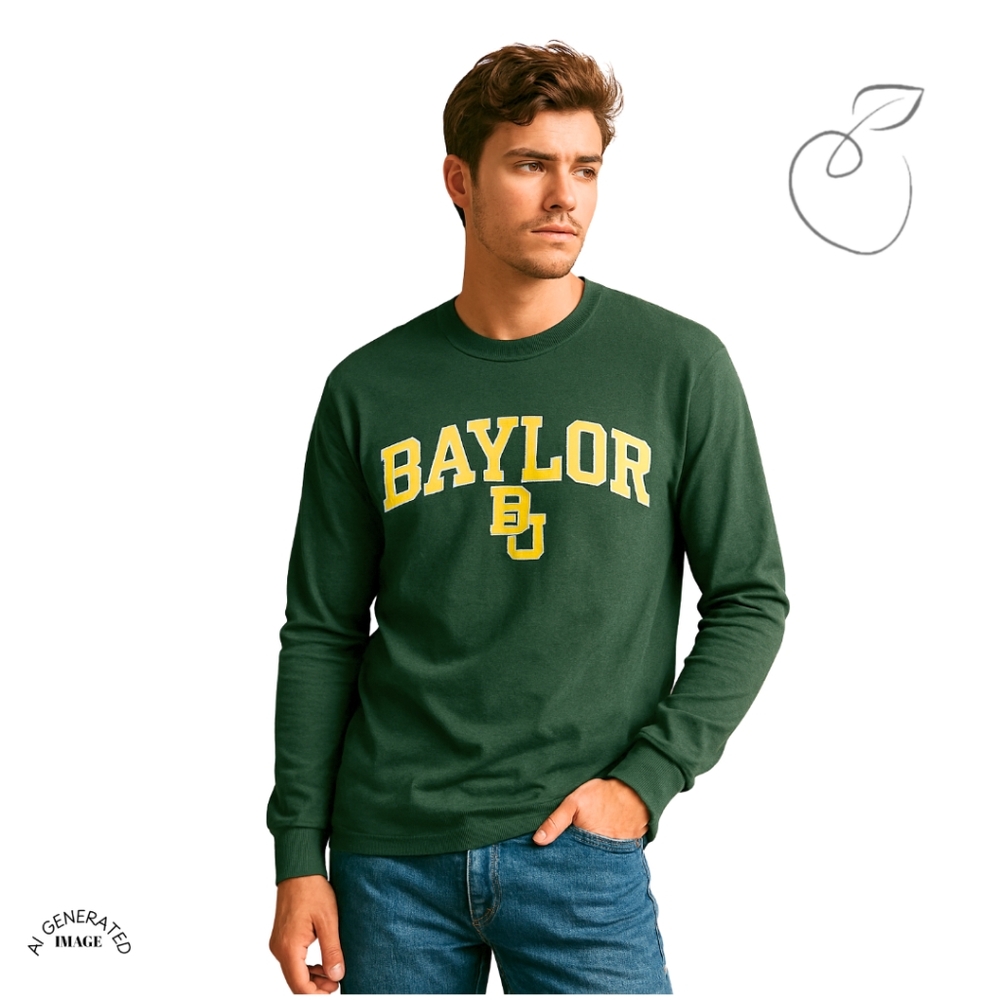 BAYLOR BEARS MENS LONG SLEEVE TEE SZ S - Picture 12 of 12